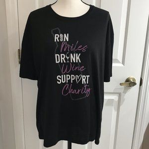 Drink Wine T Shirt XL